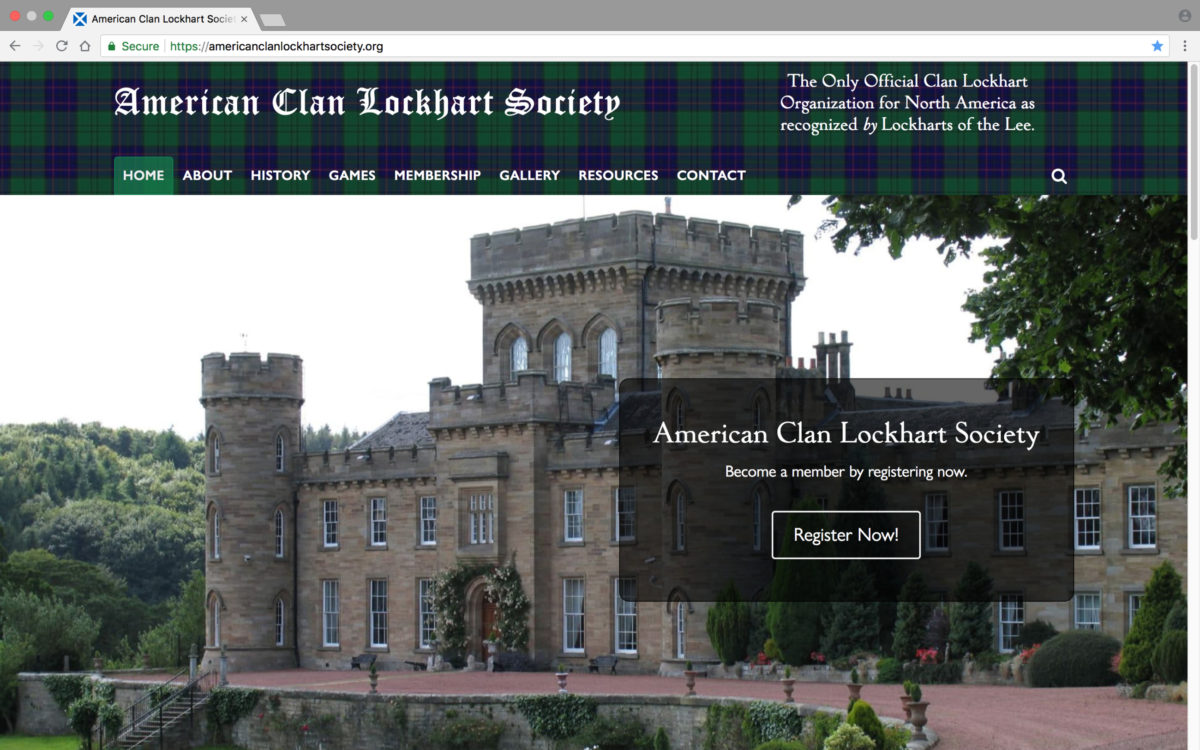 American Clan Lockhart Society Laptop Home
