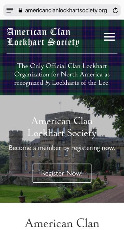 American Clan Lockhart Society Mobile Home