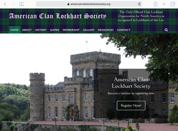 American Clan Lockhart Society Tablet Home