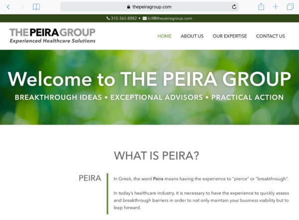 The Peira Group Tablet Home