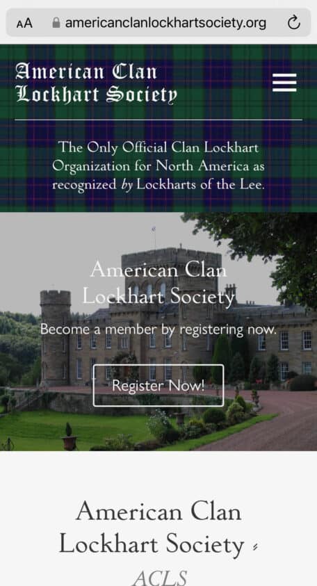 American Clan Lockhart Society Mobile