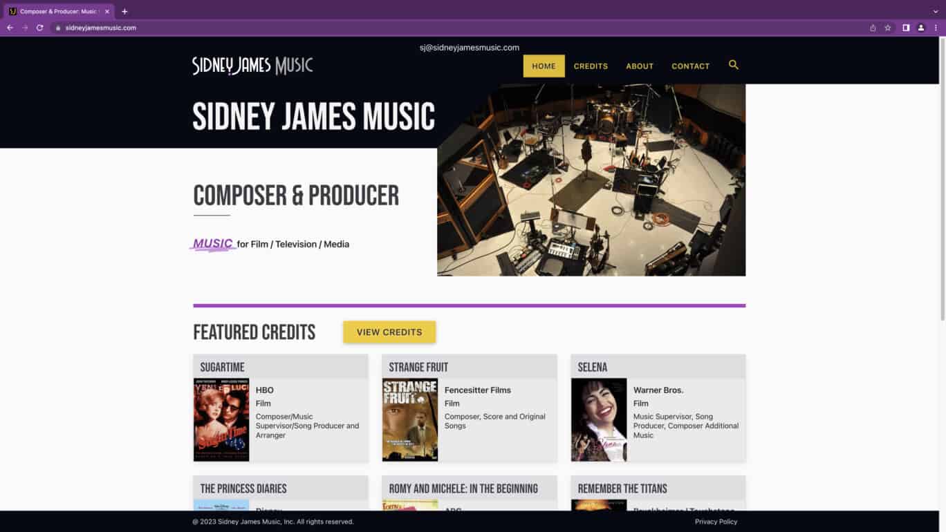 Sidney James Music Desktop