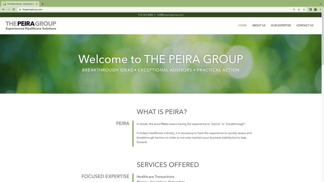 The Peira Group Desktop