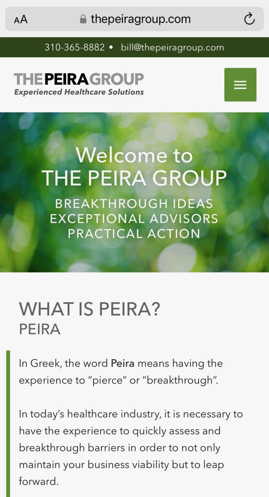 The Peira Group Mobile
